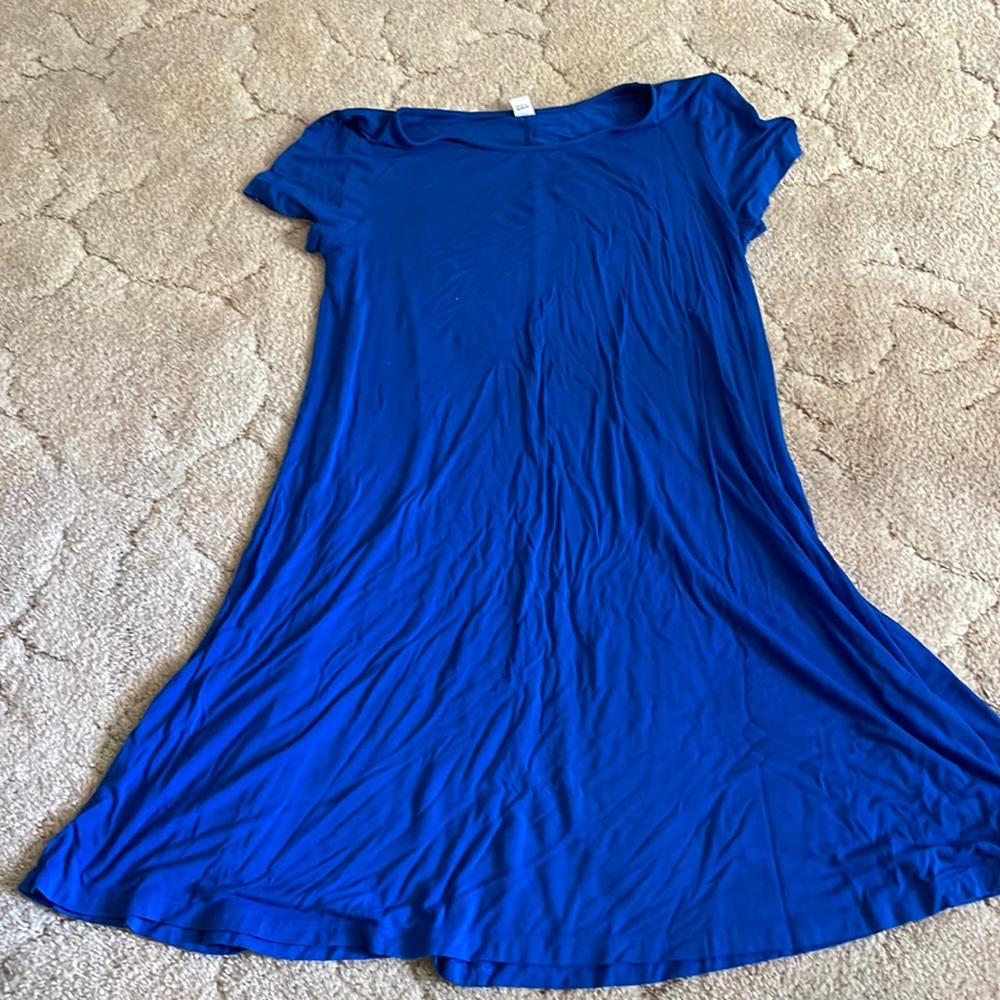 old navy royal blue t-shirt dress